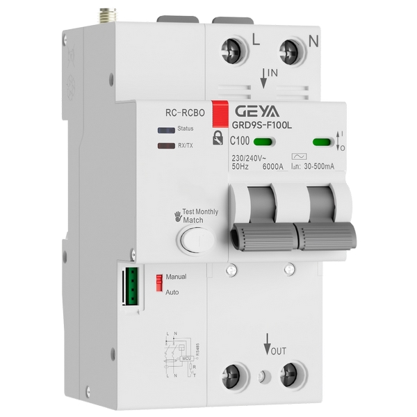 GRD9S-F100L/R 帶漏電保護型智能小型斷路器
